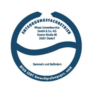Zertifikat: Entsorgungsfachbetrieb